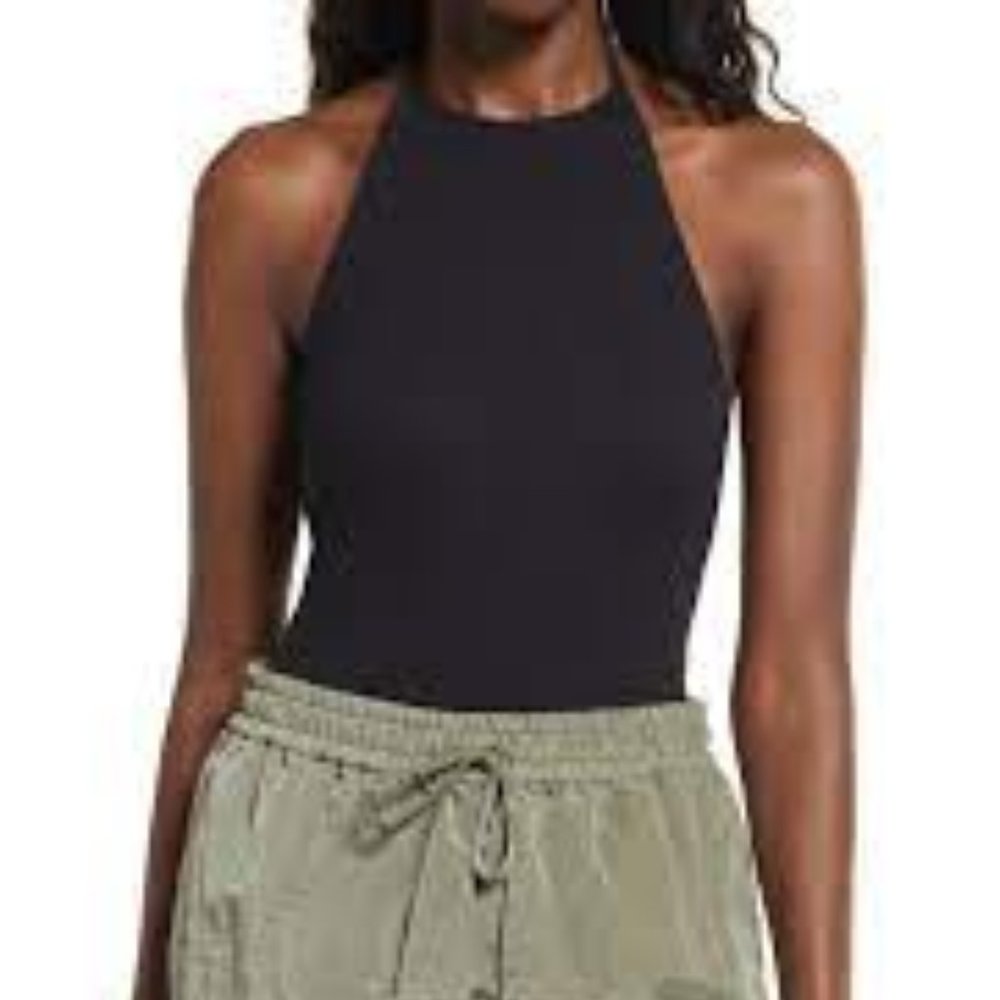 OPEN EDIT Halter Bodysuit Size L